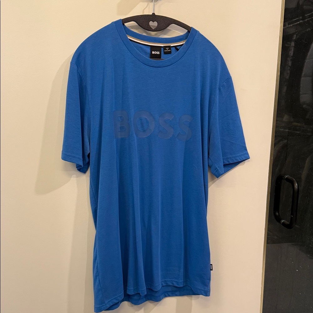 Boss Men's Vibrant Blue Short Sleeve Tee